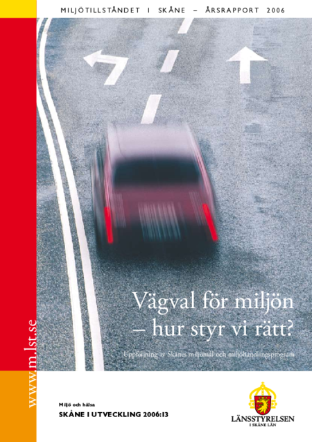 Framsida av rapporten Vägval för miljön - hur styr vi rätt?