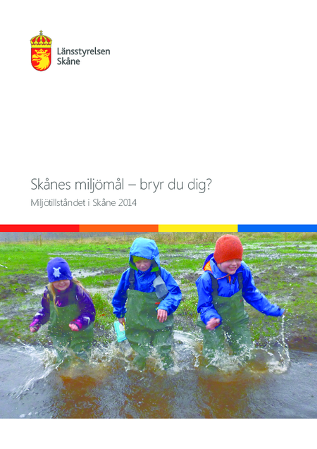 Framsida till rapporten Skånes miljömål - bryr du dig?