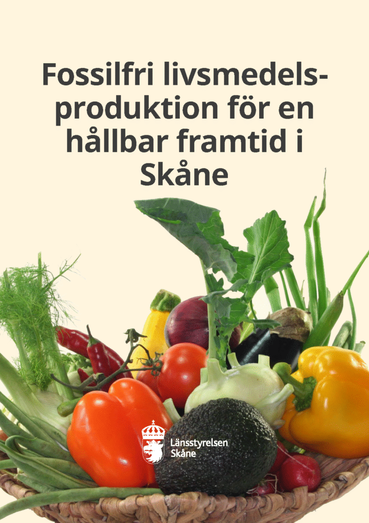 Framsida broschyr Fossilfri Livsmedelsproduktion
