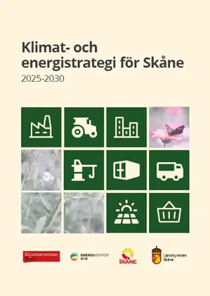Framsida på Klimat- och energistrategi för Skåne