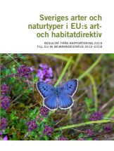 Rapportframsida Sveriges arter och naturtyper i EU:s art- och habitatdirektiv